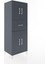 Hyperion Dolap 3 Raflı Tek Çekmeceli 4 Kapaklı 60X44X163 Antrasit-Antrasit 2