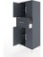 Hyperion Dolap 3 Raflı Tek Çekmeceli 4 Kapaklı 60X44X163 Antrasit-Antrasit 4