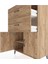 Hyperion Dolap Tek Raflı 2 Çekmeceli 2 Kapaklı 88X44X134 Çam-Çam 5