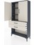 Arges Dolap 3 Raflı 2 Çekmeceli 2 Kapaklı 88X30X163 Antrasit-Aytaşı 4