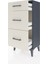 Arges Komodin 3 Çekmeceli 44X30X96 Antrasit-Aytaşı 4