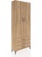Arges Dolap 4 Raflı 3 Çekmeceli 2 Kapaklı 88X30X221 Çam-Çam 2