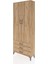 Arges Dolap 4 Raflı 3 Çekmeceli 2 Kapaklı 88X30X221 Çam-Çam 3