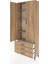 Arges Dolap 4 Raflı 3 Çekmeceli 2 Kapaklı 88X30X221 Çam-Çam 4