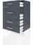 Hyperion Komodin 4 Çekmeceli 60X44X96 Antrasit-Antrasit 4