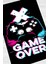 Dijital Baskı Yıkanabilir Game Over Desen Oyuncu Gamer Halı 2