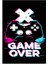 Dijital Baskı Yıkanabilir Game Over Desen Oyuncu Gamer Halı 4