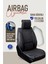 Seat Cordoba Deri Oto Koltuk Kılıfı Ön Arka Takım Siyah Royal Serisi Scr 4
