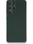 Samsung Galaxy S21 Ultra Kılıf Içi Kadife Kaplı Nano Silikon Kapak - Koyu Yeşil 1