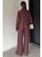 Kadın Ön Fermuarlı Sweat Bel Lastikli Palazzo Pantolon Ikili Takım P-00018850 4