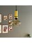 Melk Cam Eskitme Tekli Gold Fener Başlık Retro Sarkıt Lamba Restoran Salon Aydınlatma 6