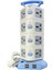 Evrensel 16 Girişli Kule Tipi Priz Adaptör, 4 USB Portlu, 250V, 2500W/4000W, Tip G & Tip C Uyumlu, Amerikan, Avrupa, Ingiliz ve Güney Afrika Fiş Uyumu, Seyahat, Ev ve Ofis Kullanımı 1