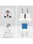 2 Adet Evrensel Uluslararası Priz Fiş Adaptör Çevirici 16A 250V Seyahat Fişi Dönüştürücü Adaptörü, 200'DEN Fazla Ülkede Abd/avustralya/uk, Ce Sertifikalı 3