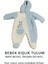 Pelüş Şapkalı Uzun Kollu Fermuarlı Erkek Bebek Tulum & 0-6 Ay 3