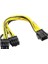 4302 Pci E 8 Pin (6+2) 2x Pci-E Ekran Kartı Power Çoklayıcı Kablosu 1
