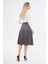 Midi Boy Süet Kiloş Etek Vizon 4