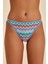 Hawaii Mavi Zikzak Desenli Slip Bikini Alt 7