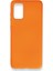 Samsung Galaxy S20 Plus Kılıf Içi Kadife Kaplı Nano Silikon Kapak - Turuncu 1
