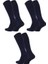 Seyahat Çorabı, 3 Adet, 43-46, %65 Pamuklu Çorap, Lacivert 2