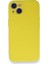 iPhone 13 Kılıf Içi Kadife Kaplı Nano Silikon Kapak - Sarı 1