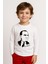 Unisex Çocuk Atatürk Baskılı Uzun Kollu T-Shirt - Beyaz 3