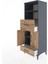 Hyperion Dolap 4 Raflı 2 Çekmeceli 2 Kapaklı 60X44X163 Antrasit-Çam 4