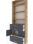 Arges Dolap 5 Raflı 4 Çekmeceli 2 Kapaklı 88X30X243 Çam-Antrasit 5