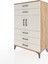 Hyperion Dolap Tek Raflı 5 Çekmeceli 2 Kapaklı 88X44X134 Çam-Aytaşı 3