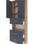 Arges Dolap 4 Raflı 3 Çekmeceli 2 Kapaklı 88X30X243 Çam-Antrasit 5