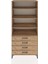 Hyperion Dolap 4 Raflı 4 Çekmeceli 88X44X195 Çam-Çam 1