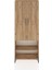 Arges Dolap 3 Raflı 2 Kapaklı Tek Askılı 88X30X221 Çam-Çam 1