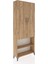 Arges Dolap 3 Raflı 2 Kapaklı Tek Askılı 88X30X221 Çam-Çam 2