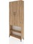 Arges Dolap 3 Raflı 2 Kapaklı Tek Askılı 88X30X221 Çam-Çam 3