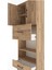 Arges Dolap 4 Raflı 2 Çekmeceli 2 Kapaklı 60X30X163 Çam-Çam 5