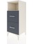 Hyperion Komodin Tek Raflı 2 Çekmeceli 44X44X106 Aytaşı-Antrasit 3