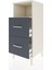 Hyperion Komodin Tek Raflı 2 Çekmeceli 44X44X106 Aytaşı-Antrasit 4