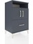 Hyperion Komodin 2 Raflı Tek Çekmeceli 2 Kapaklı 60X44X96 Antrasit-Antrasit 2