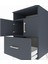 Hyperion Komodin 2 Raflı Tek Çekmeceli 2 Kapaklı 60X44X96 Antrasit-Antrasit 5