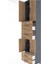 Arges Dolap 5 Raflı 4 Çekmeceli 4 Kapaklı 60X30X243 Antrasit-Çam 5