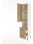 Hyperion Dolap 3 Raflı 2 Çekmeceli Tek Askılı 44X44X221 Aytaşı-Çam 4