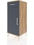 Hyperion Komodin Tek Raflı Tek Çekmeceli Tek Kapaklı 44X44X106 Çam-Antrasit 3