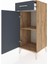 Hyperion Komodin Tek Raflı Tek Çekmeceli Tek Kapaklı 44X44X106 Çam-Antrasit 4