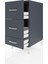 Kronos Komodin 3 Çekmeceli 44X59X96 Antrasit-Antrasit 4