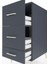 Kronos Komodin 3 Çekmeceli 44X59X96 Antrasit-Antrasit 5