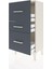 Arges Komodin 3 Çekmeceli 44X30X96 Aytaşı-Antrasit 4