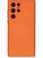 Samsung Galaxy S24 Ultra Kılıf Içi Kadife Kaplı Nano Silikon Kapak - Turuncu 1