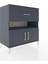 Hyperion Şifonyer Tek Raflı Tek Çekmeceli 2 Kapaklı 88X44X96 Antrasit-Antrasit 2