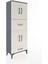 Arges Dolap 4 Raflı 2 Çekmeceli 4 Kapaklı 60X30X163 Antrasit-Aytaşı 2