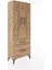 Arges Dolap 3 Raflı 2 Çekmeceli 2 Kapaklı 60X30X163 Çam-Çam 2