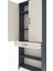 Arges Dolap 4 Raflı Tek Çekmeceli 2 Kapaklı 88X30X221 Antrasit-Aytaşı 5